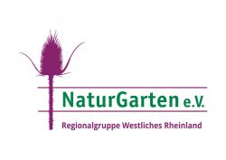 Logo des Vereins NaturGarten e.V., auf dem eine Karde zu sehen ist.