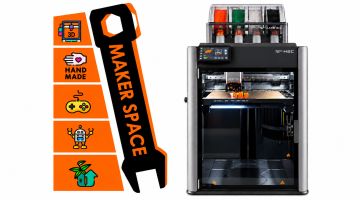 Logo Makerspace mit 3D Drucker
